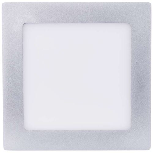 LED přisazené svítidlo PROFI, čtvercové, stříbrné, 12,5W neutrální bílá ZM6232