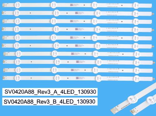 LED podsvit sada Panasonic celkem 10 pásků SV0420A88 4LED / LED BAAR SVV0420A88_Rev3_A_4LE