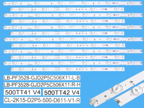 LED podsvit sada Philips náhrada 705TLB50B337DL00L celkem 12 pásků / DLED TOTAL ARRAY 9965