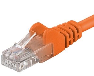 Premiumcord Patch kabel CAT6a S-FTP, RJ45-RJ45, AWG 26/7 10m oranžová