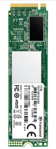 TRANSCEND MTE220S 1TB SSD disk M.2 2280, PCIe Gen3 x4 NVMe 1.3 (3D TLC), 3500MB/s R, 3200M