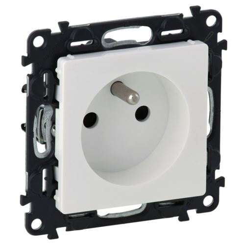 LEG VALENA LIFE 753180 ZÁSUVKA 2P+PE 16A 250V, CL. BÍLÁ