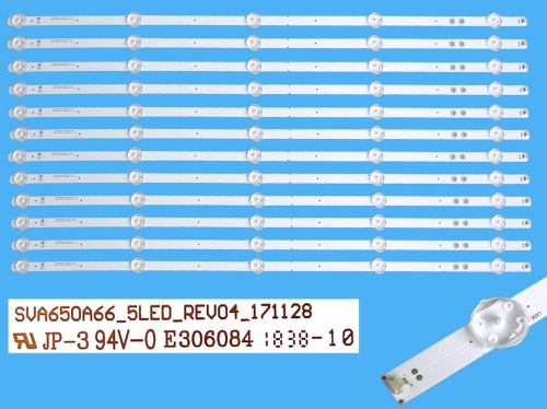 LED podsvit 655mm sada LG SVA650A66 celkem 12 pásků / DLED TOTAL ARRAY SVA650A66_5LED_Rev0