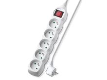 Prodlužovací kabel 5 zásuvek 3m GETI GEC53S s vypínačem (1)