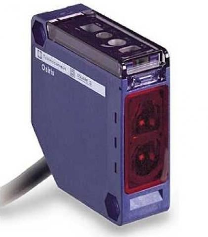 TMS OSISENSE ČIDLO FOTOEL 50X50X18MM SN=5M 1Z 12-24VDC KABEL 2M XUK9APANL2