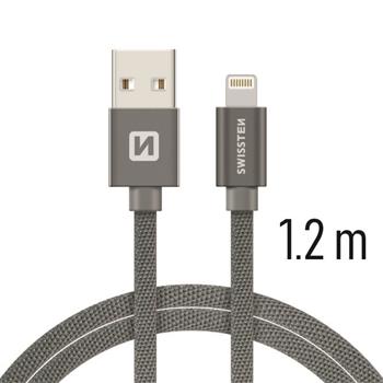 SWISSTEN DATA CABLE USB / LIGHTNING TEXTILE 1,2M G