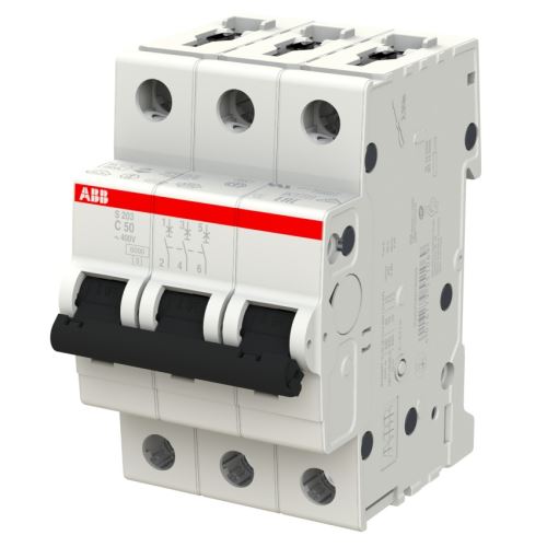 ABB JISTIČ S203-C50 3P 50A C 6KA