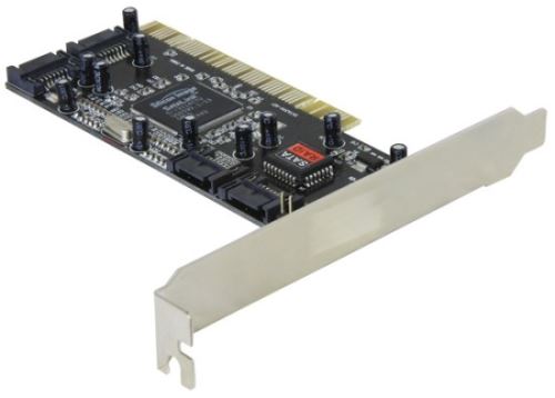 Delock PCI řadič SATA I čtyřkanálový + RAID