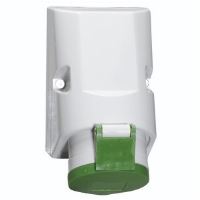 NG BALS ZÁSUVKA NÁSTĚNNÁ  5X32A/50V IP44 2H 300-500HZ ZELENÁ 11124