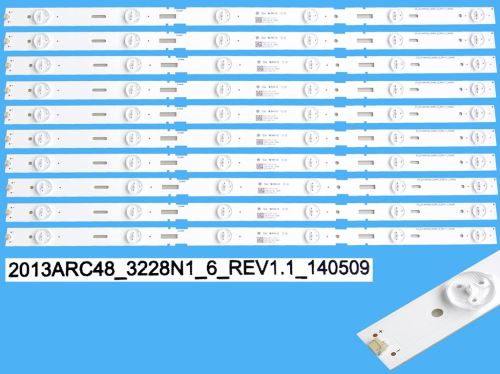 LED podsvit sada Grundig ZCA606 celkem 10 pásků 525mm, 6LED / DLED Backlight 525mm - 6 D-L