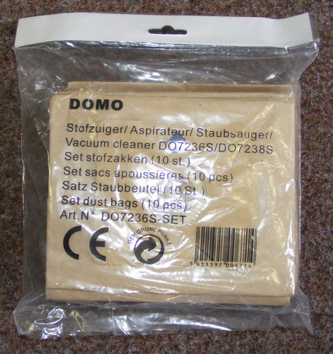 Sáčky pro vysavače - malé - DOMO DO7236S-SET, 10 ks