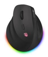 CONNECT IT FOR HEALTH Cloudy Left bezdrátová vertikální myš pro leváky, RGB podsvícení, 2xBT,USB ČERNÁ CMO-2620-LH CONNECT IT FOR HEALTH Cloudy Left bezdrátová vertikální myš pro leváky, RGB podsvícení, 2xBT,USB ČERNÁ CMO-2620-LH