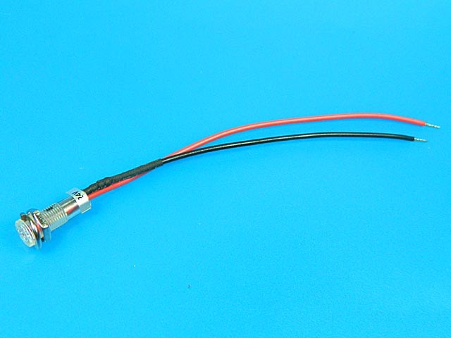 Kontrolka LED plochá - červená 24V