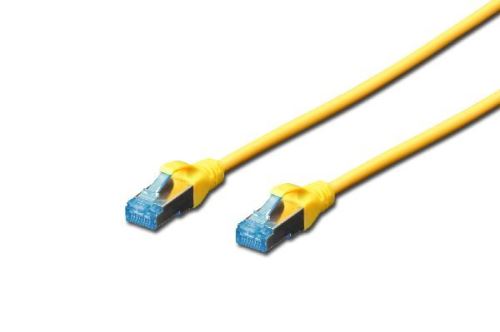 Digitus CAT 5e SF-UTP patch cable, PVC AWG 26/7, length 5 m, color yellow