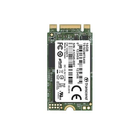 TRANSCEND MTS400 16GB SSD disk M.2 2242, SATA III 6Gb/s (MLC), 530MB/s R, 470MB/s W