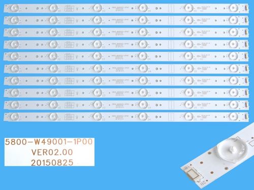 LED podsvit sada Sencor 5800-W49001-1P00 celkem 10 pásků 480mm / D-LED BAR.49" 5800-W49001