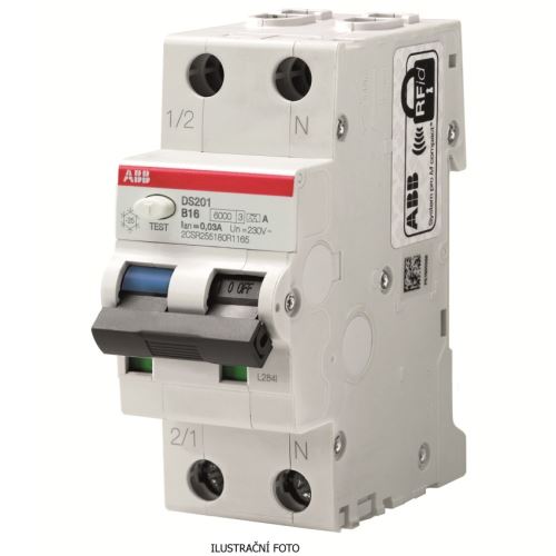 ABB CHRÁNIČ PROUD. S JIST. DS201 C10 A30 1P+N 10A C 30mA TYP A 6KA