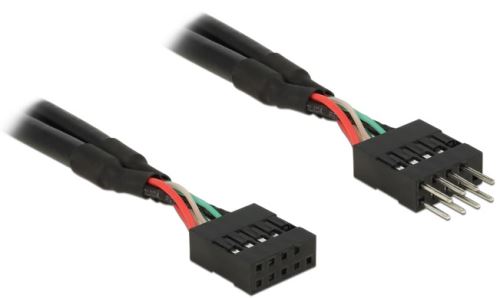 Delock USB 2.0 Pin konektor prodlužovací kabel 10 pin samec / samice 25 cm 
