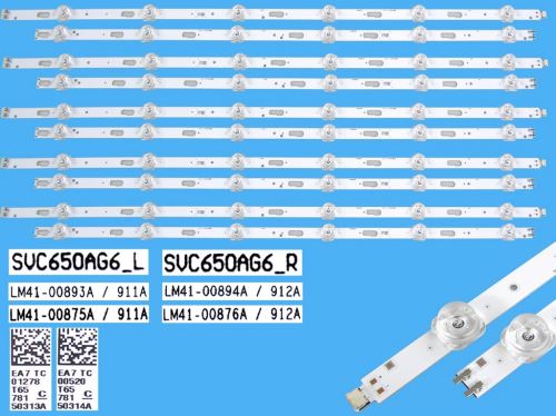 LED podsvit sada Samsung SVC650AG6 celkem 10 pásků   / LED Backlight 1304mm -  SVC650AG6_L