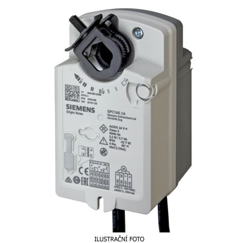 SIE GPC161.1A POHON KLAPKOVÝ 24 VAC/DC, 0…10 V, 4 NM, HAV.FUNKCE