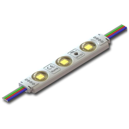 MCLED LED MODUL 3X SMD5050 0,65W12V 54MA RGB VYZAŘOVACÍ ÚHEL 160ST IP65 ML-213.007.51.0