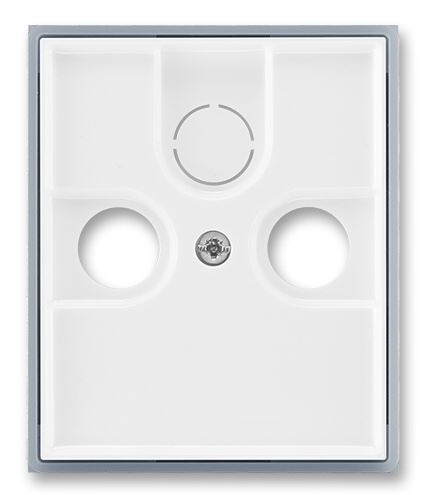 ABB ELEMENT 5011E-A00300 04 KRYT ZÁSUVKY TELEVIZNÍ ROZHLASOVÉ (A SATELITNÍ) BÍLÁ/LEDOVÁ ŠE