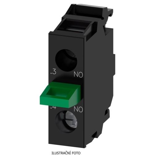 SIE 3SU1400-2AA10-1BA0 KONTAKT 1NO PRO ŘADU TLAČ. 3SU1 MONT. NA DNO SKŘÍŇKY 3SU18