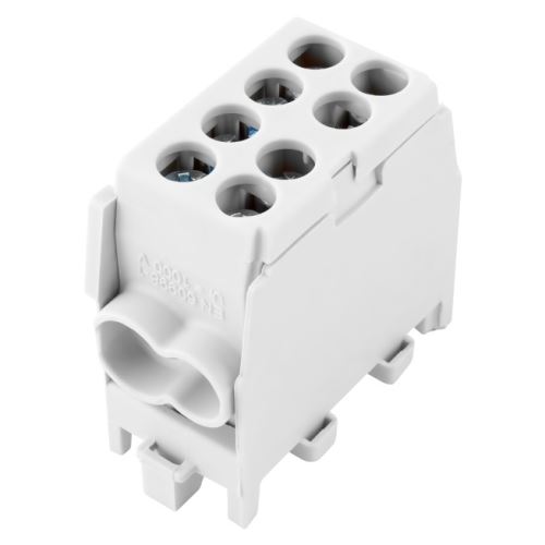 ELEM SVORKA HLAK 25 1/2 M2, 100A 1PÓL AL/CU IP20 ŠEDÁ NA DIN 2080136