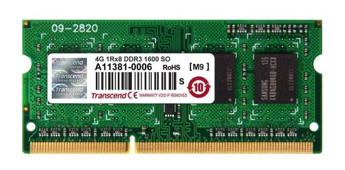 Transcend SODIMM DDR3 4GB 1600MHz, 1Rx8