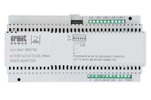 URM INTERFACE PRO 2 VSTUPY A 4 STOUPAČKY 10 DIN MODULŮ 1083/50
