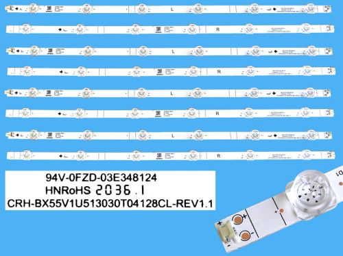LED podsvit sada Hisense BX55V1U513030 celkem 8 kusů / LED Backlight 1055mm  CRH-BX55V1U51