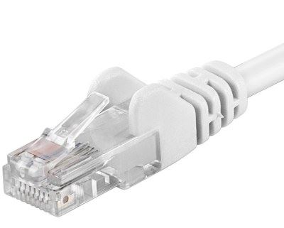 Premiumcord Patch kabel CAT6a S-FTP, RJ45-RJ45, AWG 26/7 0,25m bílá