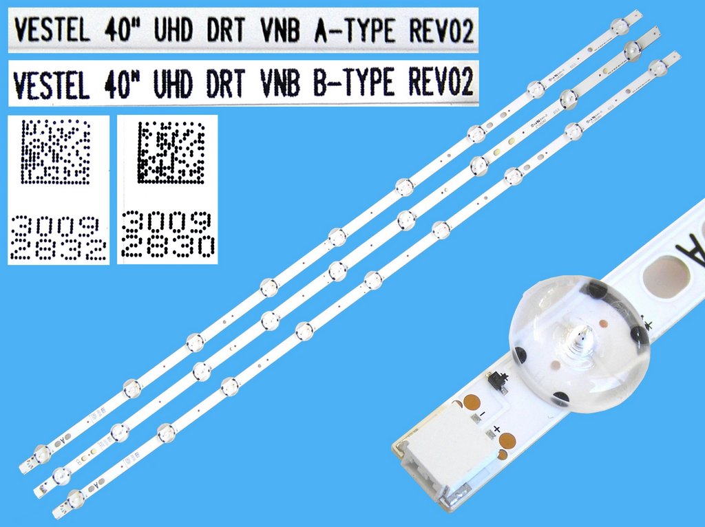 LED podsvit sada Vestel celkem 3 pásky 745mm / D-
