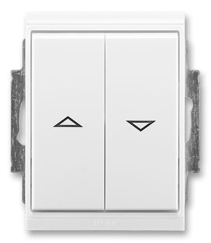 ABB TIME, ELEMENT 3558E-A88943 01 OVLÁDAČ ŽALUZIOVÝ JEDNOPÓLOVÝ (1/0+1/0 S BLOKOVÁNÍM) IP4