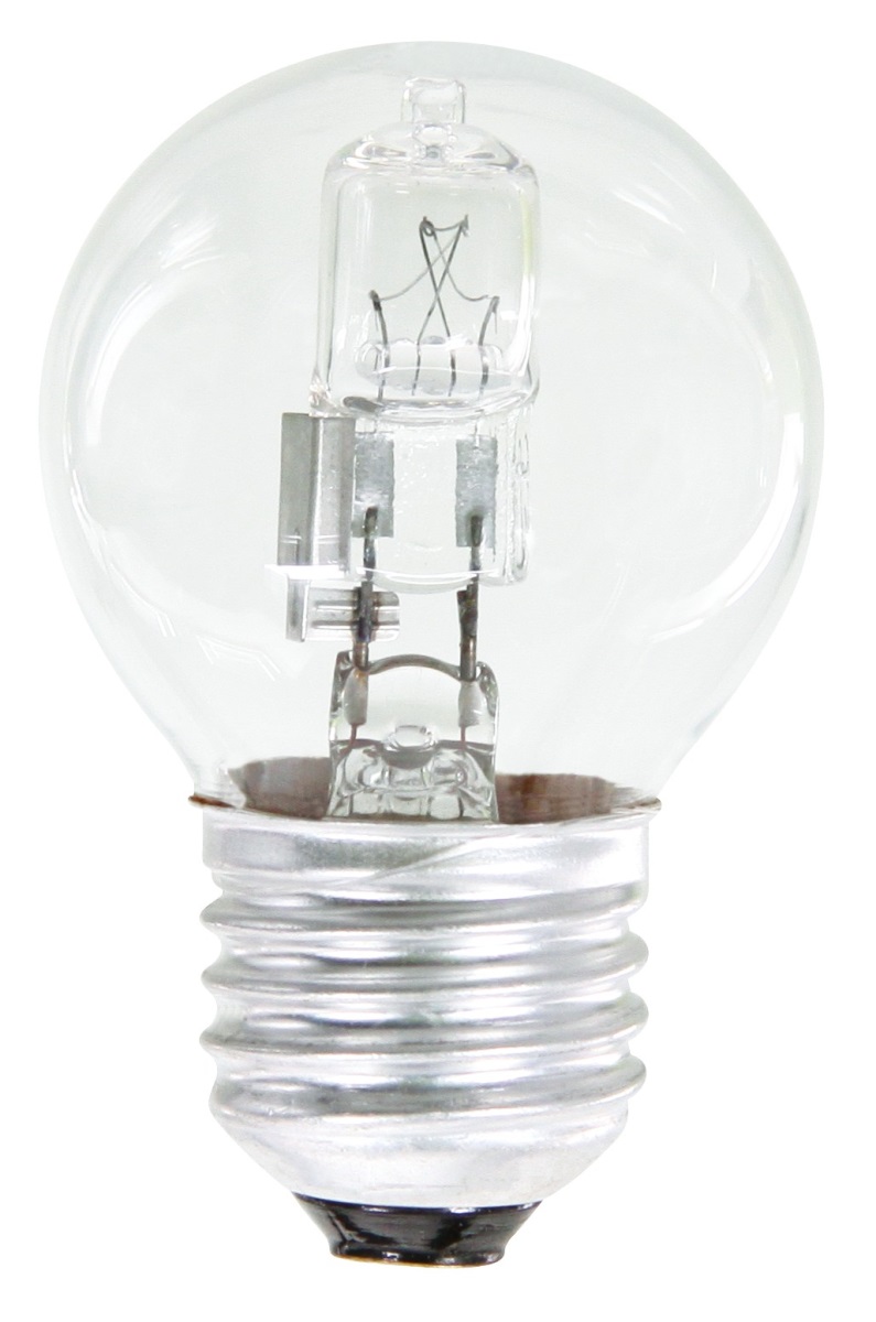 Halogenová žárovka ECO Mini Globe 42W E27 teplá bílá, stmívatelná