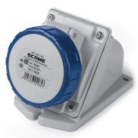 SCAME EUREKA ZÁSUVKA NÁSTĚNNÁ ŠIKMÝ BOX 2P+E 16A 6H/200-250 V 50/60 HZ IP67 517.1653