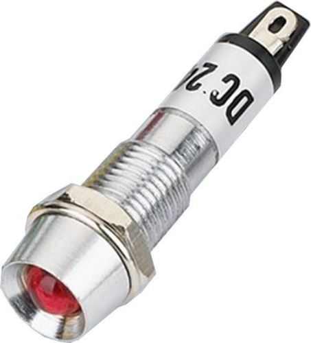 Kontrolka kulatá 12V DC LED červená 8mm