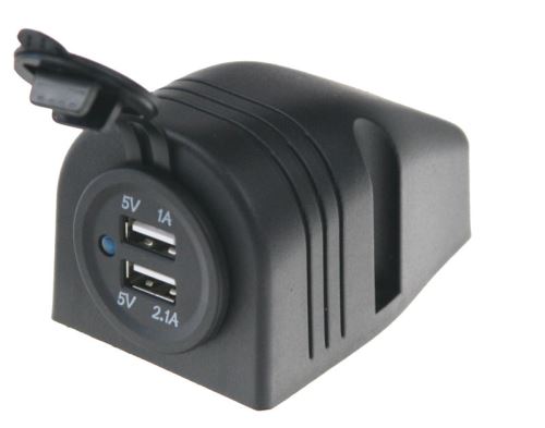 2x USB zásuvka voděodolná v přídavném panelu, 34525D