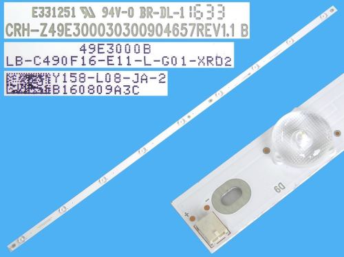 LED podsvit 975mm, 9LED / LED Backlight 975mm - 9 D-LED, CRH--Z49E300030300904657REV1.0, L