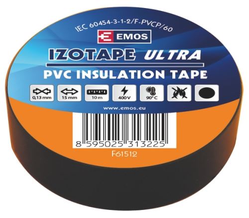 Izolační páska PVC 15mm / 10m černá F61512