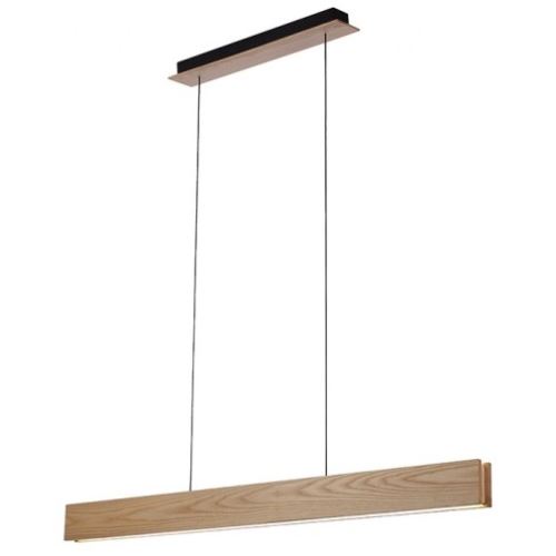 AZZARDO SVÍTIDLO LED LARIA WOOD 50W 3000LM 3000K IP20 ZÁVĚS. DŘEVO HNĚDÁ AZ2700
