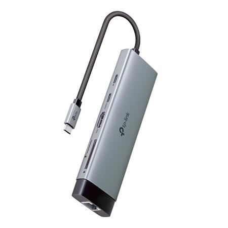 TP-Link UH9120C Hub USB typu C 9v1, HDMI 4K při 60 Hz, SD, microSD UHS-I, 100W Power Deliv