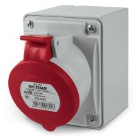 SCAME EUREKA ZÁSUVKA NÁSTĚNNÁ ROVNÝ BOX 3P+N+E 32A 6H/380-415 V 50/60 HZ IP44/IP54 522.3257