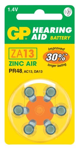 Baterie do naslouchadel GP ZA13 (PR48) B3513