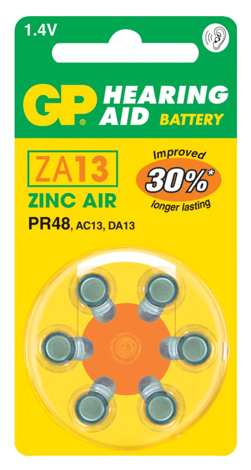 Baterie do naslouchadel GP ZA13 (PR48), 1044001316