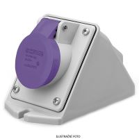 SCAME ZÁSUVKA NÁSTĚNNÁ IEC309 DO 50V ŠIKMÝ BOX 2P 32A 20-25 V 50/60 HZ IP44 530.03210