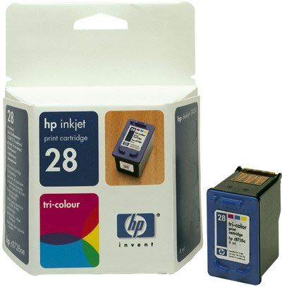 HP C8728AE Ink Cart No.28 pro DJ 3325, 3420, 3550,3650, 8ml, Color