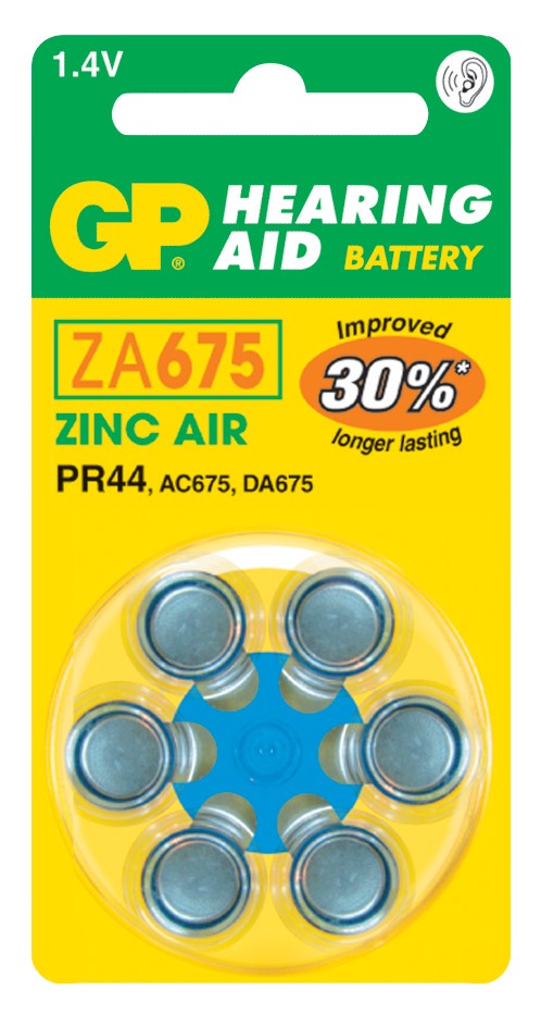 Baterie do naslouchadel GP ZA675 (PR44), 1044067516