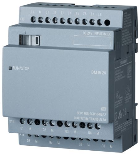 SIE 6ED1055-1CB10-0BA2 LOGO! MODUL ROZŠ. DM16 24, 24VDC, POUZE PRO LOGO! 8