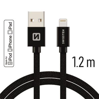 SWISSTEN DATA CABLE USB / LIGHTNING MFi TEXTILE 1,